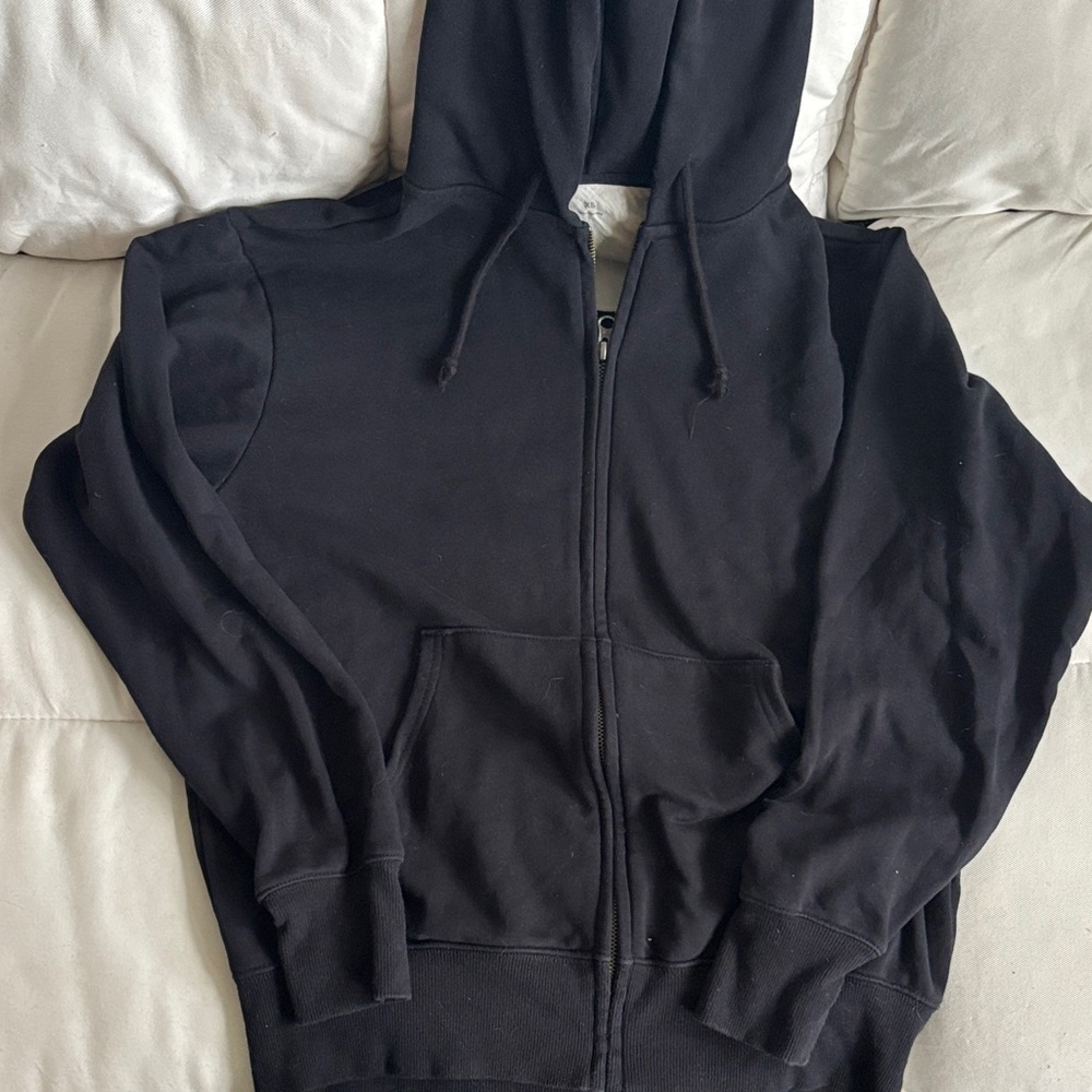 Black Zip-Up Hoodie